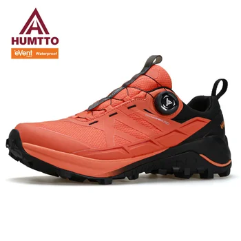 Мужская дышащая повседневная обувь HUMTTO, водонепроницаемая мужская спортивная обувь, Мужские теннисные кроссовки, Роскошная дизайнерская спортивная обувь для бега