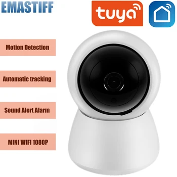 HD 1080P WIFI IP-Камера Tuya Smart Surveillance Camera Автоматическое Отслеживание Безопасности Умного Дома В Помещении WiFi Беспроводной Радионяня