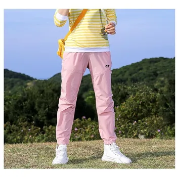 Высококачественные Летние женские брюки для гольфа, легкие тонкие быстросохнущие эластичные брюки для гольфа, Женские корейские модные впитывающие пот брюки для гольфа