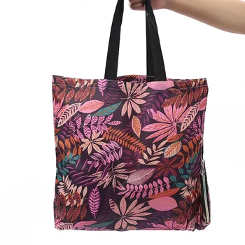 Креативная женская складная сумка для покупок, сумка для защиты окружающей среды в супермаркете, портативная сумка на молнии большой емкости
