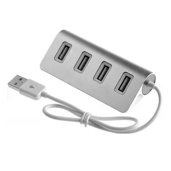 USB-концентратор 2.0 с несколькими 4 портами с адаптером питания для xiaomi macbook pro air, компьютер, ПК, аксессуары для ноутбуков adaptador USB 4 hab