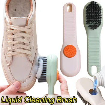 Многофункциональные щетки для обуви с дозатором мыла, щетка с длинной ручкой, средство для чистки одежды, обуви, бытового белья