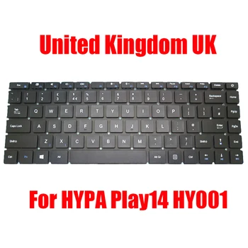 Великобритания, Сменная клавиатура для ноутбука HYPA Play14 HY001, черная, без подсветки, Новая