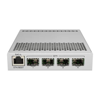 Настольный коммутатор MikroTik CRS305-1G-4S+IN с пятью портами с одним портом Gigabit Ethernet и четырьмя портами SFP + 10 Гбит/с