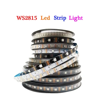 WS2815 (Обновленный WS2812B WS2813) Светодиодная лента RGB с пикселями, индивидуально адресуемый светодиодный светильник с двойным сигналом 30/60/144 светодиодов/М IP30/65/67