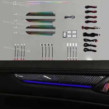 Симфонический Рассеянный Свет Светодиодная Атмосферная Лампа Дверная Панель с подсветкой Для Mazda CX-5 CX5 2017-2022 Полоса Освещения передней приборной панели