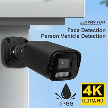 4K 5MP/4MP наружное распознавание лиц POE сетевая камера наблюдения CCTV защита безопасности аудиозапись ночного видения