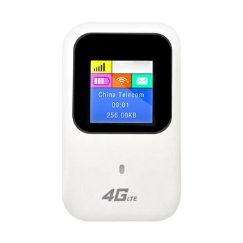 Мобильный Wi-Fi-маршрутизатор 4G/5G 150 Мбит/с, беспроводной маршрутизатор 4G LTE Со слотом для sim-карты, брандмауэр, VPN, Портативный модем, ЖК-дисплей, точка доступа Wi-Fi