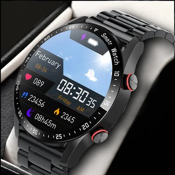 2023 Новые смарт-часы с AMOLED экраном ECG + PPG, музыкальный плеер, мужские часы, спортивные Водонепроницаемые Роскошные умные часы для Xiaomi