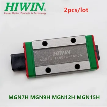 2шт 100% оригинальная каретка линейного блока HIWIN MGN7H MGN9H MGN12H MGN15H для мини линейной направляющей детали с ЧПУ MGN7 MGN9 MGN12 MGN15