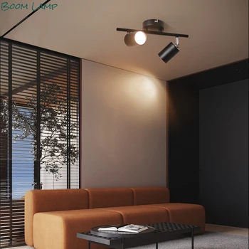 Светодиодный трековый светильник AC180-265V Потолочный светильник для гостиной, современный настенный светильник для домашнего освещения, COB Spotlight в магазине одежды