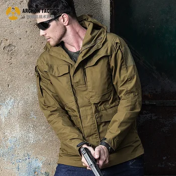 Мужская Уличная водонепроницаемая Ветровка средней длины M65, Полевая штурмовая куртка для военных фанатов, тактическая куртка Spy Shadow