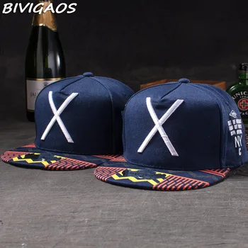 Новые модные Мужские И Женские Повседневные бейсболки с вышивкой в виде буквы X, бейсболка в стиле хип-Хоп, Танцевальная шляпа Bones Для мужчин и женщин