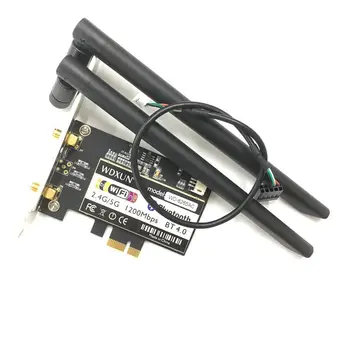 WDXUN Wireless-AC 8265 867 Мбит/с 802.11 AC Двухдиапазонный Настольный PCI-E WiFi адаптер PCI Express Card для Intel 8265AC + Bluetooth 4.2