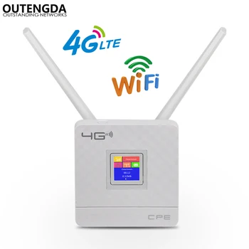 4G WiFi Маршрутизатор 300 Мбит/с Беспроводной Wi-Fi Мобильный CAT4 LTE/3G/4G Разблокированный CPE Маршрутизатор со слотом для SIM-карты, порт WAN/LAN, Поддержка нескольких диапазонов