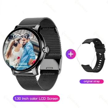 Новые женские смарт-часы с полным сенсорным экраном, спортивные женские часы для фитнеса, водонепроницаемые IP67 Для Android ios, Женские мужские умные часы