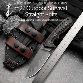 Высококачественные охотничьи ножи M27 с фиксированным лезвием из нержавеющей стали Z-Wear, походный охотничий нож, боевой спасательный нож