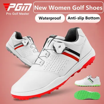 Женские кроссовки для гольфа Pgm, легкая женская обувь, водонепроницаемая обувь в корейском стиле, Мягкие нескользящие кроссовки из микрофибры, Новое поступление