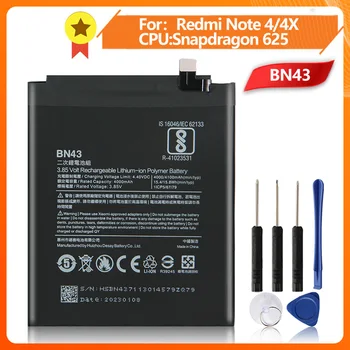 Аккумулятор для телефона BN43 для Xiao mi Redmi Note4X Hongmi Note 4X Стандартная версия Redrice BN43 4000 мАч + инструмент