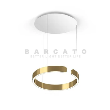 Люстра Occhio с регулируемой Яркостью, Подвесной светильник в стиле C Circle, Ресторан, спальня, Бар, подвесные светильники, светильник из Розового золота