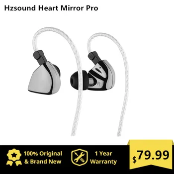 HZSOUND Heart Mirror Pro 10 мм CNT Диафрагма Внутриканальный Монитор 2Pin Разъем Наушники Hi-Fi Наушники Музыкальная Гарнитура Проводные Наушники