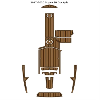 2017-2020 Supra SR Коврик для кокпита Лодки EVA Foam Из Тикового Дерева Коврик Для Пола Палубы Самоклеящийся