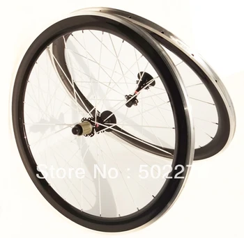 Колесная пара CW025 Full Carbon Road Bike Clincher с колесным ободом 50 мм с легкосплавной боковой ступицей + Спица