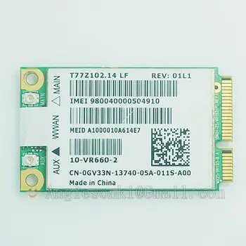 DW5620 GOBI2000 Беспроводная мобильная широкополосная сеть WWAN ANGSM/GPRS/UMTS/HSD (U) PA 7,2 Мбит/с PCI-E 3G карта для Dell GV33N E4300 E4310