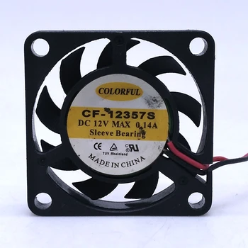 ПОДЕРЖАННЫЙ вентилятор для COLORFUL 3507 3,5 см 35x35x7m'm CF-12357S 12V 0.14A 3,5 см 2-линейный охлаждающий вентилятор