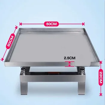 Вибрационный стол для смешивания, небольшой вибрационный экспериментальный стол, виброплита для тестирования, нержавеющая сталь 50 см