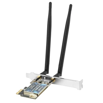 EDUP PCI-E 600 Мбит/с WiFi Карта Bluetooth 4.0 Адаптер 2,4 ГГц/ 5 ГГц Двухдиапазонная беспроводная сетевая карта с антеннами для настольных ПК