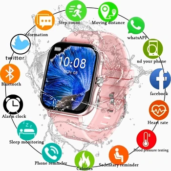 2022 Смарт-часы с полным сенсорным Bluetooth-вызовом, Женские Водонепроницаемые часы с пульсометром, фитнес-трекер для Android, смарт-часы Xiaomi, мужские