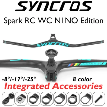 Syncros FRASER IC SL Custom -8/-17/-25 Руль для Горного Велосипеда из углеродистой Стали Со Штоком 80/90/100/110*740 мм