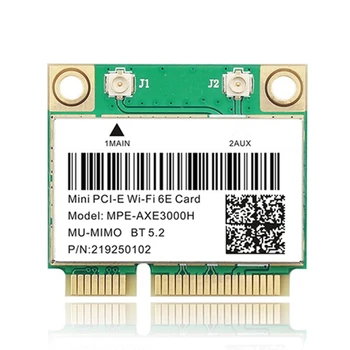 Wifi 6E 2400 Мбит/с AX210 MPE-AXE3000H Беспроводная Мини-карта PCI-E для BT 5,2 802.11AX 2,4 G/5G/6GHz Адаптер сетевой карты Wlan