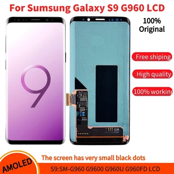 Замена сенсорного экрана AMOLED LCD для Samsung Galaxy S9 LCD, g960f, g960fd, g9600, оригинальный дисплей