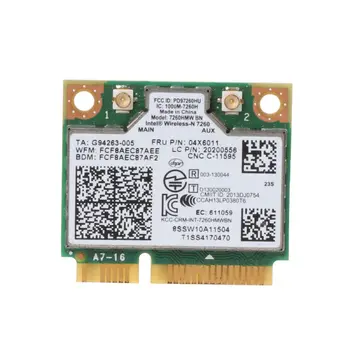 Intel Wireless 7260HMW Bluetooth 4.0 BN WiFi NGFF Wlan Card 300M 04X6011 04W3815 Прямая поставка