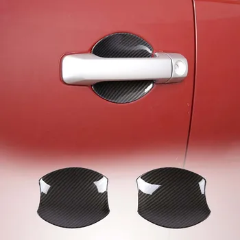 Для 2007-2021 Toyota FJ Cruiser ABS с рисунком из углеродного волокна, внешняя дверная чаша автомобиля, защитная наклейка, крышка, аксессуары для экстерьера автомобиля
