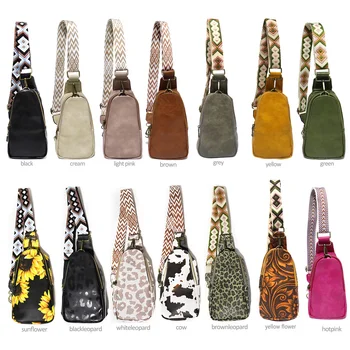 Женская сумка-слинг из искусственной кожи, Роскошная Дизайнерская Стильная Винтажная сумка для гитары, нагрудная сумка через плечо, Персонализированные Поясные сумки Domil105