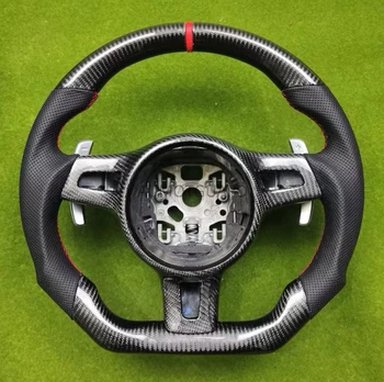 Рулевое колесо из Углеродного волокна Из кожи Наппа Для Porsche 991 Cayman 987 Boxster 07-10 Для Panamera 978 991 718 997 GT3 GTS