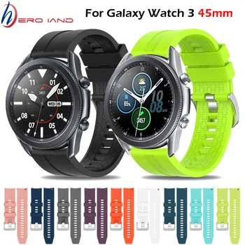 Силиконовый ремешок для часов Samsung Galaxy Watch 3 45 мм Сменные ремешки для наручных часов Браслет ремень Для Huawei Watch GT 2 Смарт-браслеты