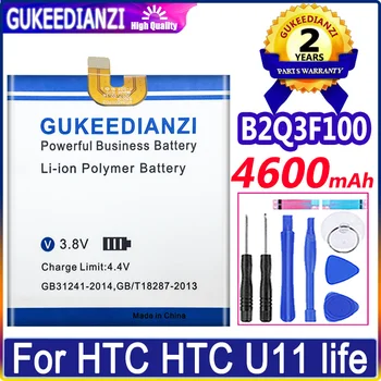 Аккумулятор 4600 мАч B2Q3F100 Для HTC HTC U11 Life Batterie Аккумулятор Высокой Емкости Li-polym Bateria + Бесплатные инструменты