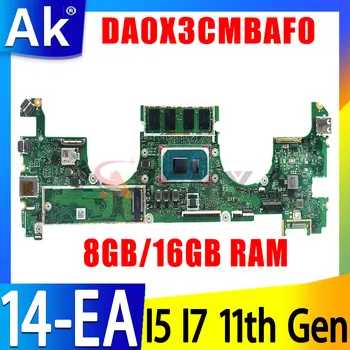 DA0X3CMBAF0 Для материнской платы ноутбука HP SPECTRE X360 14-EA с процессором i7-1165G7 UMA RAM 8 ГБ 16 ГБ 100% тест В порядке