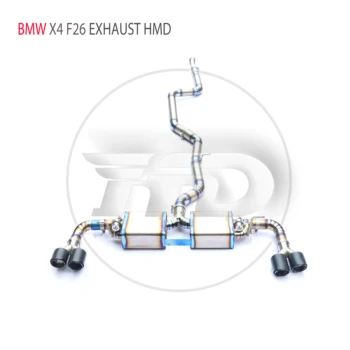HMD Titanium Производительность Выхлопной системы Catback Для BMW X3 X4 F25 F26 2,0T 2014-2018 Глушитель Для Автомобилей С Регулируемым Клапаном