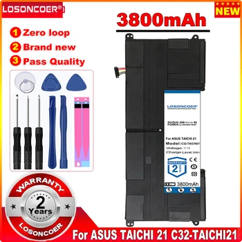Лучший бренд, 100% Новый Аккумулятор для ноутбука 3800 мАч C32-TAICHI21 для ASUS Ultrabook TAICHI21 TAICHI 21 C32-TAICHI21 в наличии